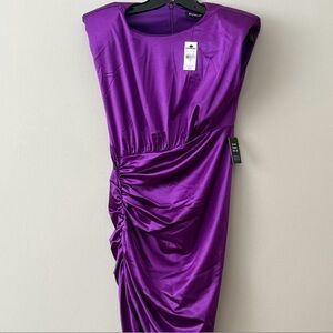 Express Asymmetrical Purple Dress